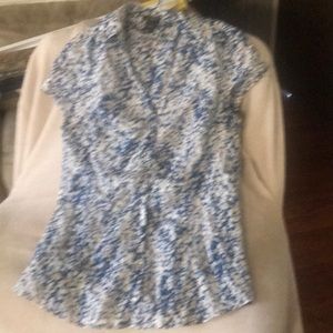 Ann Taylor Blue  Short sleeve shirt